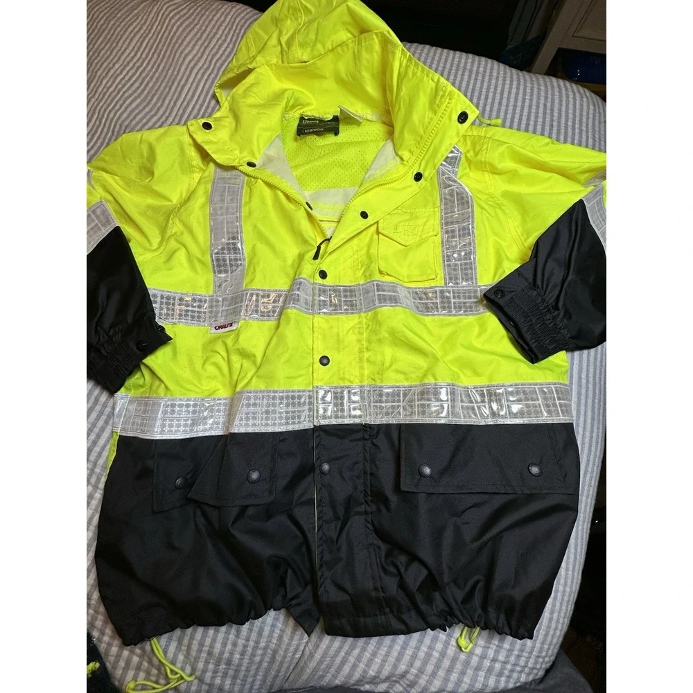 Safety Visibility Rain Suit Jacket & Pants Luminator S/M Yellow